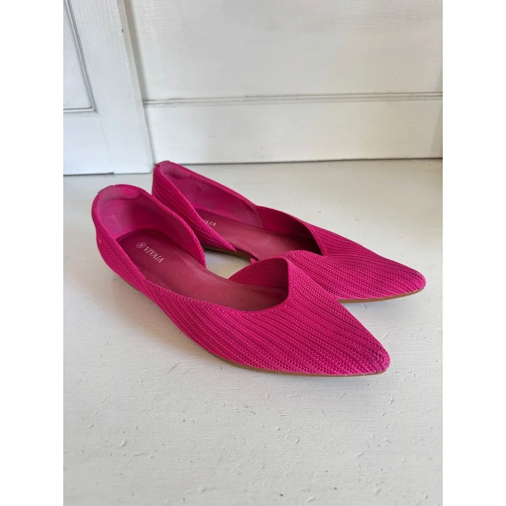 Vivaia hot pink Ari pointed toe flats size 40 (their US 9)